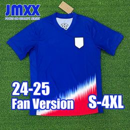 S-4XL JMXX 24-25 USA Soccer Jerseys Home Away Third Special Mens Uniforms Jersey Man Football Shirt 2024 2025 Fanversie