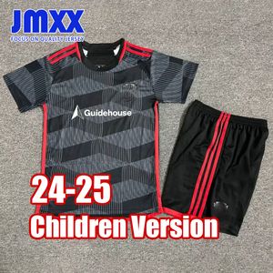 JMXX 24-25 Washington Child Soccer Jerseys MLS Kit Kid Uniforms Jersey Football Shirt 2024 2025 Top and Short Children Version