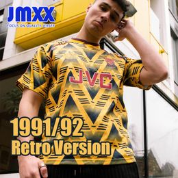 JMXX 91-92 Arsenaol ARS maillots de football rétro à domicile uniformes pour hommes maillot homme maillot de Football 1991 1992 Version ventilateur