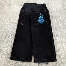 JNCO Baggy Jeans Hip Hop Rock Rock Modèle Men des hommes 2023 New Fashion Streetwear Retro HARAJUKU HIGH TAIN