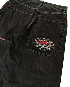 JNCO HIP HOP LETTRE BROIDE BRODED BAGGY JEAN