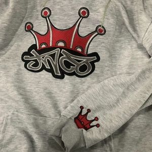 JNCO HOODIE Y2K MENS HIP HOP LETTRE COURONE BRODEMENTS SHOODIE SPEATHIE PUNK ROCK Gothic Pullover Clothes Hoodie 240408