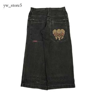 Jnco Jeans Designer Trend Men's Jeans Jnco Baggy Y2K Mode Hommes Hip Hop Poches Bleu Vintage Denim Pantalon Harajuku Gothique Pantalon Large Skateboard Jeans Femmes 5894