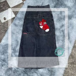 jnco jeans heren jeans streetwear jnco y2k hiphop cartoon grafische print vintage baggy zwarte broek mannen vrouwen hoge taille wijd been broek 420