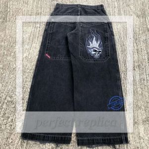 JNCO Jeans Mens Jeans Jnco Y2K Streetwear Hip Hop Boxing Glants Graphic Impression Baggy Black Pantal