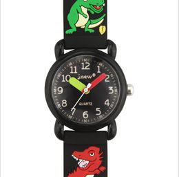 JNEW Marque Quartz Montre Pour Enfants Mignon Dessin Animé Garçons Filles Étudiants Montres 3D Confortable Bande De Silicone Précis Temps De Voyage Montres-Bracelets