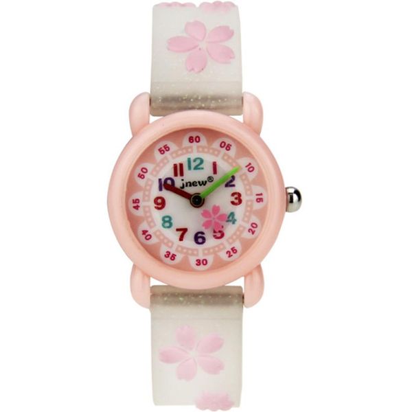 JNEW Brand Quartz Childrens Watch Lemorly Cartoon Boys Girls Students Mira cómodas correa de silicona Color Muñeca de pulsera278r