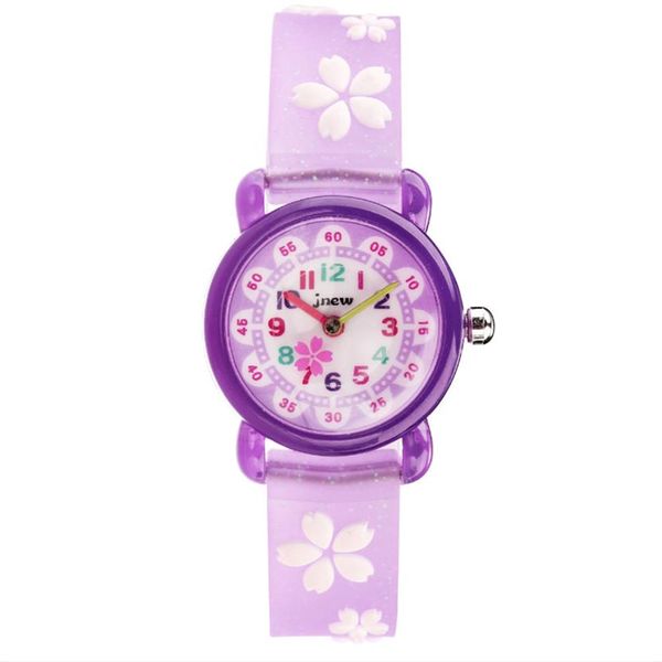 JNEW Marque Quartz Montre Pour Enfants Loverly Cartoon Garçons Filles Étudiants Montres Bande De Silicone Bonbons Couleur Montres Mignon Childre230J