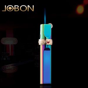 Jobon Candle Fonçonne en gros métal butane Gas non rempli jet en gros cigarette cigarette Flint Torche Fashion plus élégante