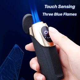 Jobon Directe injectie Drie vlammen Blauwe aansteker Opladen Geen gas Gemengd Aanraakdetectie Elektrisch Hoeveelheidsweergavehulpmiddelen