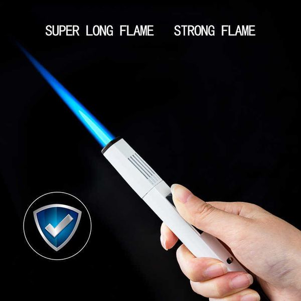 JOBON gonflable créatif visuel gaz coupe-vent bleu flamme cigare stylo pistolet allumeur allumeur ZZ93sans