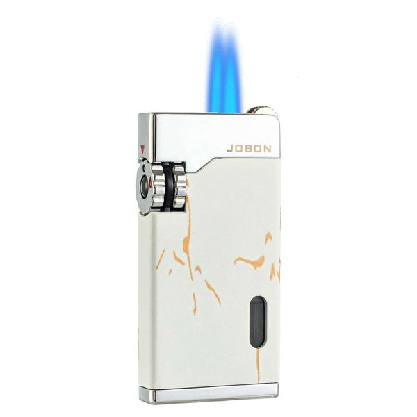 Jobon Small Torch Light Jet Flame Flint Gas plus léger Butane Butane Refipillable pour la boutique de cigarette Cigare ACCESSOIR