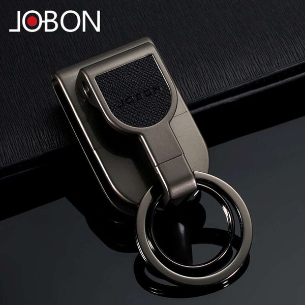 Jobon Style Electroplate en alliage zinc Car en peluche en métal Chaîne Key Mode avec boîte-cadeau pour hommes