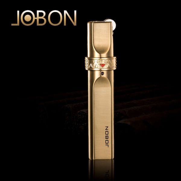 JEPLON VINTAGE REFOLLABLE REFOLLABLE Métal Metal Cigare Cigarette Jet Flame Butane Gas non rempli Flint Light Fashion Wholesale