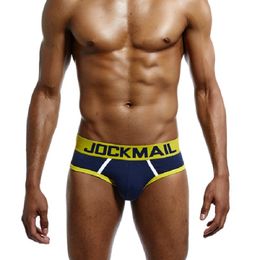 Jockmail hommes sous-vêtements sexy slips sous-vêtements bikini culottes imprimer JM313