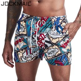 JOCKMAIL Herenshorts Trunks Beach Board ShortsBedrukte bloemencartoon Zwembroeken Badpakken Heren surfshorts