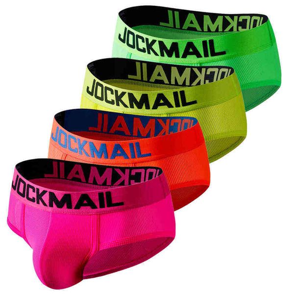 Jockmail Nouveaux Hommes Sous-Vêtements Triangle Sous-Vêtements Maille Respirant Sport Fitness Brave Personne Boxer Hombre Sexy Ropa Intérieur Hombre T220816