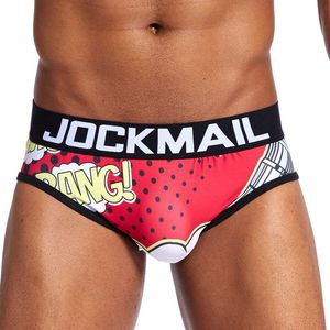 Jockmail sexy hommes briefs sous-vêtements mens culpts imprimé JM336
