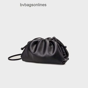 Jodie Bag Pouch Origineel Bottegs Venetas Andiamo Koreaanse versie effen kleur veelzijdig zacht rundleer gerimpelde dumpling tas modetrend één schouder diagonaal cr