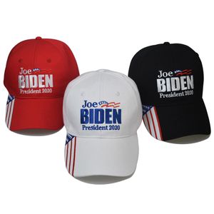 Joe Biden Baseball Hat 3 couleurs élection américaine réglable camionneur chapeaux en plein air lettre broderie président 2020 chapeaux de fête LJJO7924