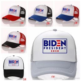 Joe Biden Sombrero de béisbol estadounidense del presidente de la gorra de béisbol ajustable al aire libre 2020 del partido Biden Impreso Carta sombreros 16styles DBC BH3790