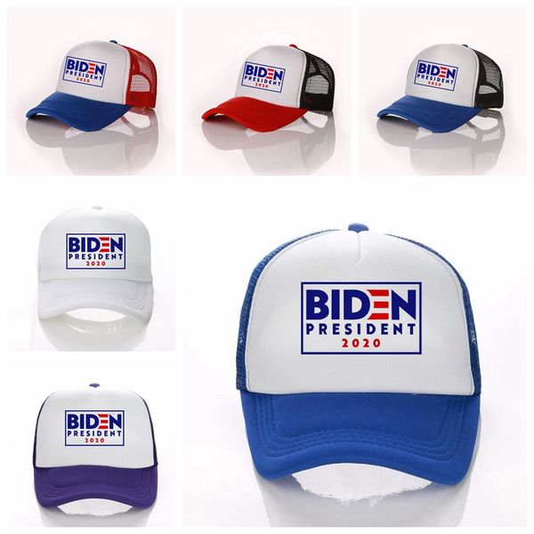 Joe Biden Hat Mesh 2020 American President Election Baseball Cap Broderie Lettre Baseball Cap Réglable Snapback Hat VT1502