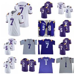 Joe Burrow Jamarr Chase LSU Tigers Football Jersey Mens 1 Kristian Fulton 7 Grant Delpit 5 Jayden Daniels 7 Derek Stingley Jr. 2 Justin Jefferson LSU Jerseys