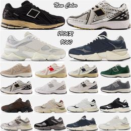 Joe Freshgoods 9060 Running Sneakers for Men Women - Suede Penny Cookie Pink Sea Salt Blue Blue Trail Ready Tailles 36-45