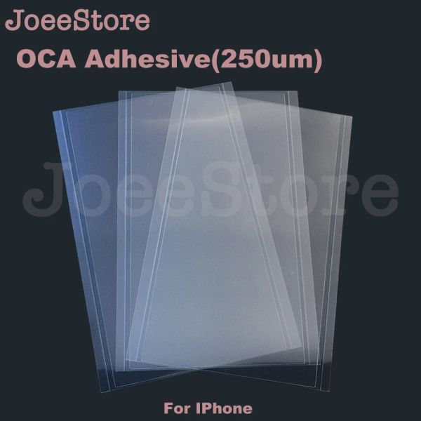 Joeestore 50pcs OCA Película para iPhone 6 6S 7 8 Plus 5 5S 6Plus X X XS Clear Optical Adhesive LCD Touch Screen Lamining OCA Glue