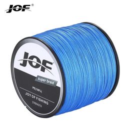 JOF 8 brins 1000 M 500 M 300 M ligne de pêche tressée Multifilament Pesca carpe Super fort tissage mer eau salée extrême 100% PE 240104