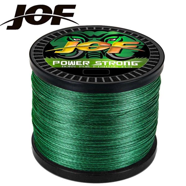 JOF 9 brins japon Super fort 4 ligne de pêche tressée PE Multifilament pêche à la carpe 500 m 300 M 1000 M fil multicolore 10-100LB H1014