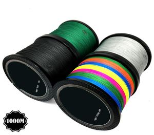 JOF Merk vislijn 1000M PE Multifilament Gevlochten Vislijn 4 Strengen 10lb80lb Karpervissen Touw Koord visgerei T1910162639304