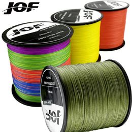 Jof x8 Ligne Ligne tressée pêche pesca carpe multifilament câble japonais pe sal saline 1000m 500m 300m 82358 kg 240407