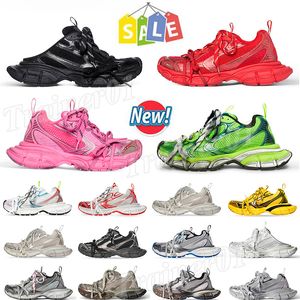 Jogging Marche Balencaga 3XL Sneaker Chaussures de créateurs Luxe Femmes Hommes Plateforme sale Tripler Noir Argent Beige Blanc Gym Rouge Gris Foncé Rose Clair Jaune Baskets