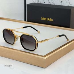 John Dalia Designer zonnebril voor vrouw mode sport gepolariseerd UV Protection Goggle Beach Man Dames Trendy Mens Pink Black Sun Glass Core MARICH MAAT 55-21 DE79