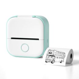 Huishoudelijke fouten Mini Pocket Kleine draagbare Bluetooth-telefoon Fotolabel thermische printer