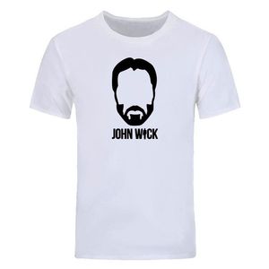 John Wick t-shirt hommes T-shirts mode imprimé à manches courtes coton John Wick hommes T-shirts décontracté haut col en o T-shirts DIY-0685D195A