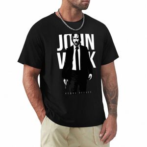 John Wick T-Shirt t-shirts vêtements vintage noir t-shirts drôles hommes lg manches t-shirts 12WV #