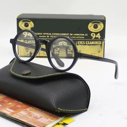 JOHNNY DEPP EYEGLASSES MAN ZOLMAN Glases ópticos marcos Mujeres Marca de gafas miopes de miope acetato de acetato vintage 240408