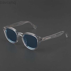 Johnny Depp lunettes de soleil polarisées homme rond Lemtosh lunettes de soleil femme marque de luxe Vintage acétate cadre lunettes de Vision nocturne ldd240313