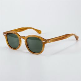 Johnny Depp lunettes de soleil hommes femmes marque de luxe Lemtosh lunettes de soleil polarisées Vintage acétate cadre conducteur ombre 220429