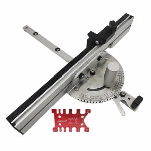 Jointers 120 graden Mitra -maat 450 mm Tenon Maken Hek met tienersmeter en hekspoorstop voor routertafel Woodworking zaagtafel