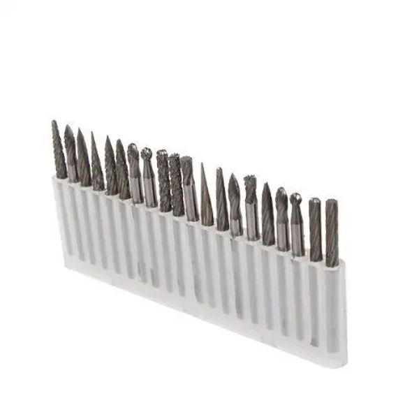 Carpinteros 20 piezas brocas de carburo de tungsteno de 3mm fresas rotativas fresas de Metal para carpintería fresadoras para brocas