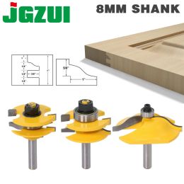 Superficies 8 mm Shank High Quality Used Panel Cabinet Porte Router Bit Set 3 bits