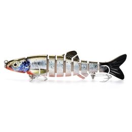 Jeu d'ondulation de 156 mm articulé 38,8 g accessoires de pêche de natation de Swimbait Baites avec 9 segments pour basse