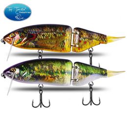 Appât articulé 165mm 60g Shad planeur Swimbait leurres de pêche corps dur flottant bar brochet attirail 231229