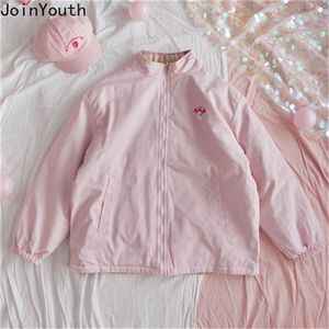 Joinyouth porter sur les deux côtés femmes manteau ample Harajuku Vintage veste chaude Femme Roupas automne hiver vêtements d'extérieur 7a999 201112