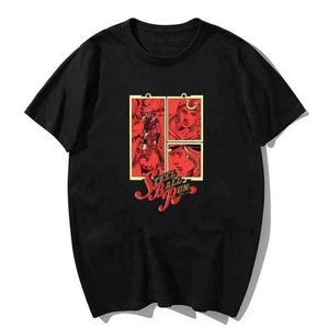 Jojo Bizarre Adventure Steel Ball Run T-shirt Hommes Kawaii Tops Dessin Animé Karaté Graphique T-shirts T-shirt Unisexe Harajuku Chemise Mâle G1222