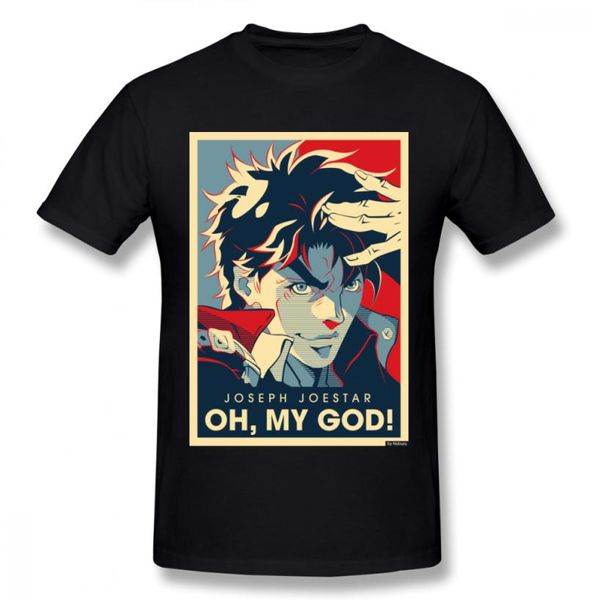 JoJo Bizarre Adventure Vintage Joestar Joseph Oh My God Letter For Men Sall Sall Sally Cotton Cool Tee Camiseta S3XL4474698