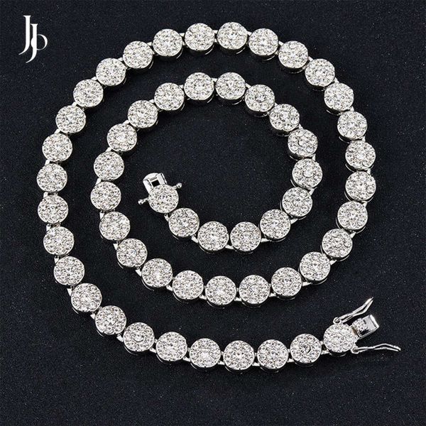 Jojo – collier de tennis pour hommes, Miami Rock Candy, diamant Moissanite, chaîne à maillons cubains